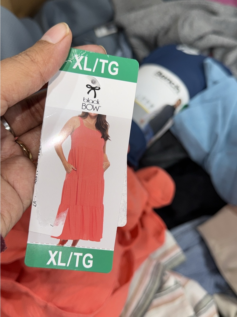 Coral Sleeveless Tiered Maxi Dress - XL